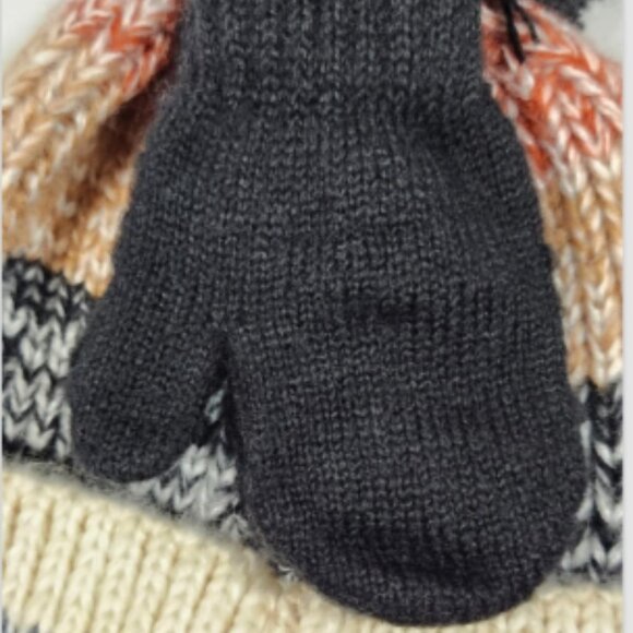 Swiss Tech Performance Guard Toddler Beanie & Mittens Set Light Brown 2T-5T - Picture 3 of 5